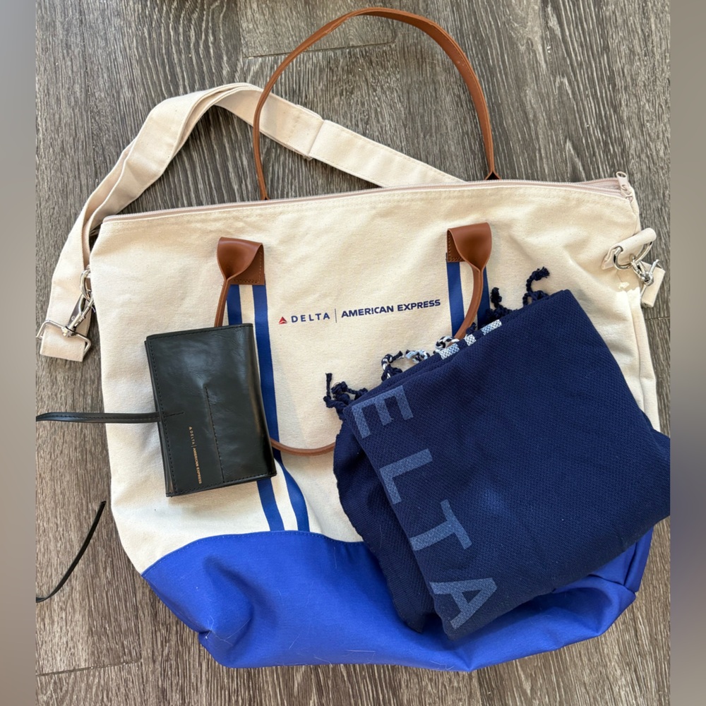 Delta x American Express Bag and Wallet